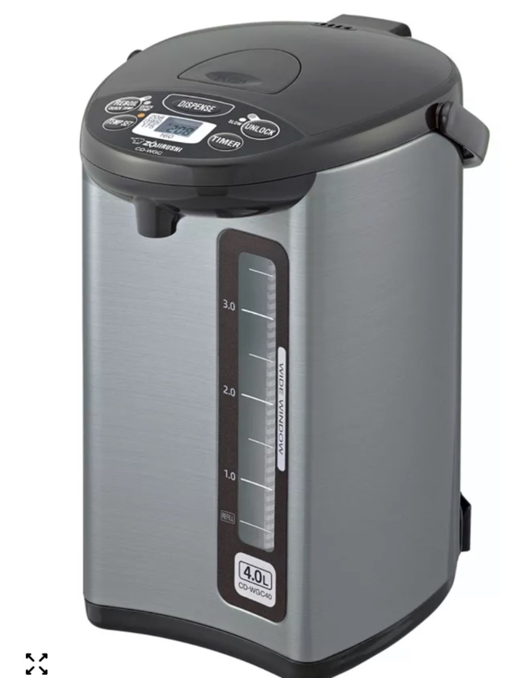 Zojirushi CD-WCC40TS Micom Water Boiler & Warmer BRAND NEW OPEN BOX